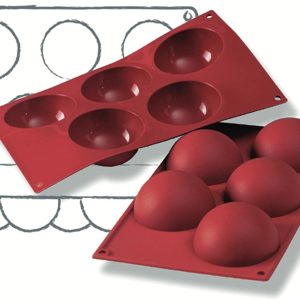 Silicon Mould - Half Spheres 5 X 120ml