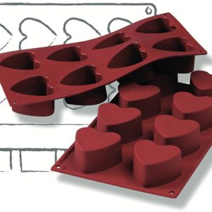 Silicon Mould - Heart 8 X 90ml