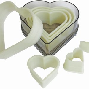 Pastry Cutters Nylon, Heart Serrated - 7